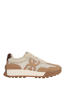 Sam Edelman Langley Mesh Lace Up Trainers, Modern Ivory/Cyprus, Modern Ivory/Cyprus