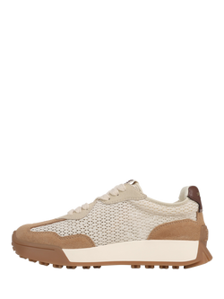 Sam Edelman Langley Mesh Lace Up Trainers, Modern Ivory/Cyprus - view 2, Modern Ivory/Cyprus