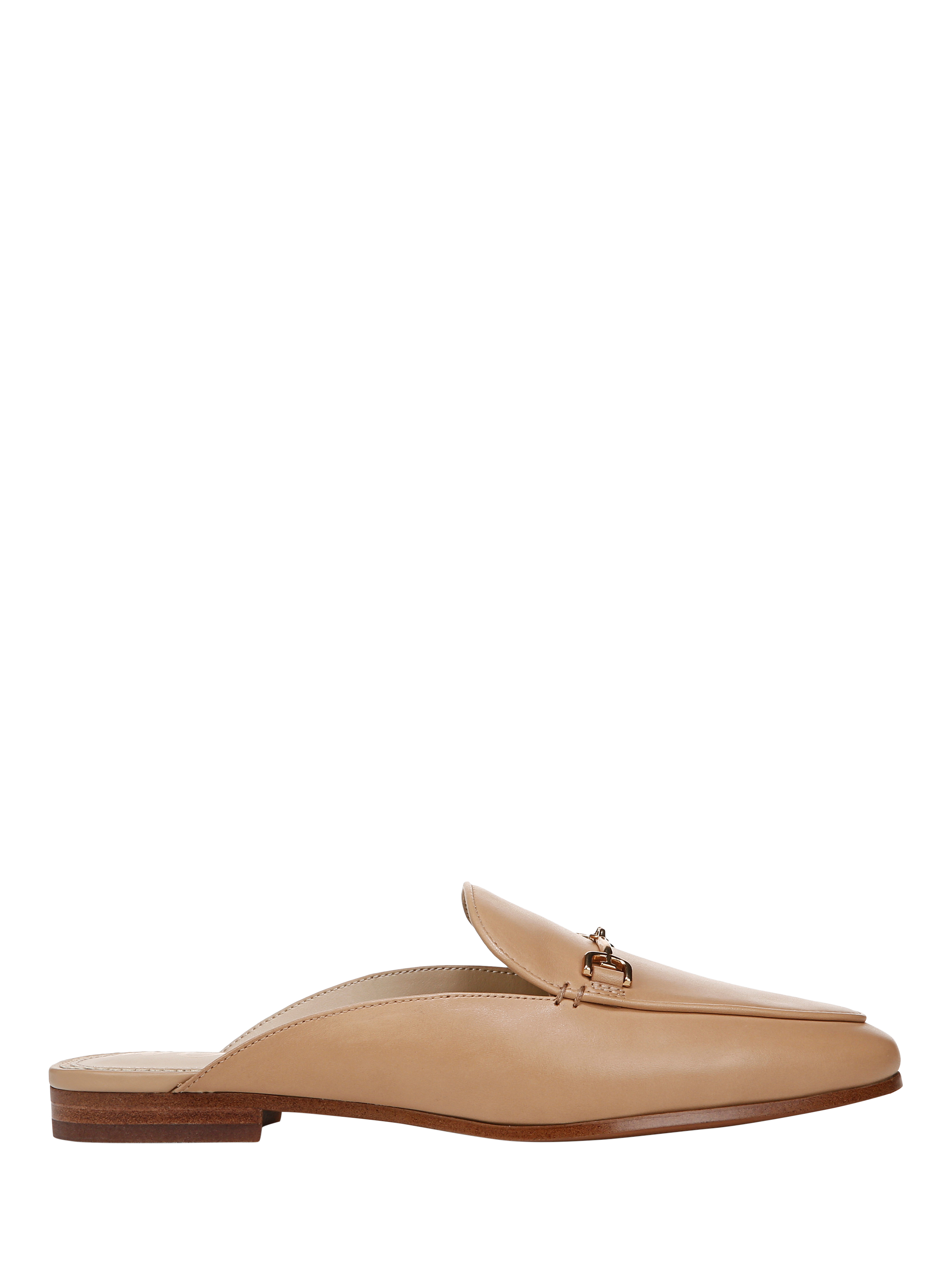 Product image 1 of 6, which shows Sam Edelman Linnie Leather Mules, French Sand, 3