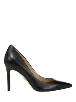 Sam Edelman Hazel Leather Pointed Toe Heeled Pumps, Black