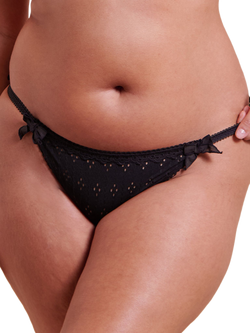 Curvy Kate Flora Tanga Knickers, Black, Black