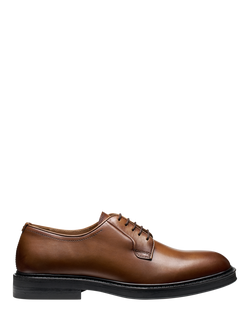Geox Capitale Leather Lace Up Derby Shoes, Light Brown