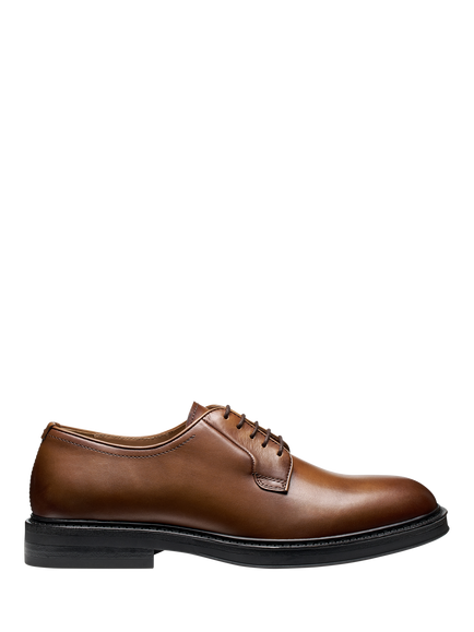Geox Capitale Leather Lace Up Derby Shoes, Light Brown