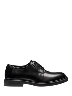 Geox Capitale Leather Lace Up Derby Shoes, Black