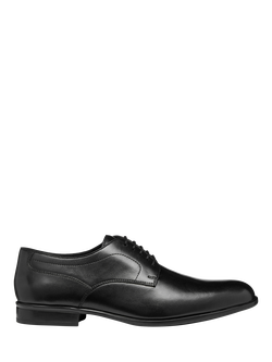 Geox Iacopo Leather Lace Up Derby Shoes, Black