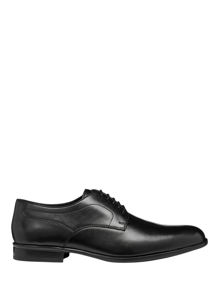 Geox Iacopo Leather Lace Up Derby Shoes, Black