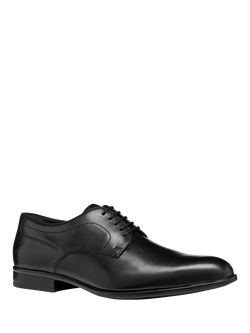 Geox Iacopo Leather Lace Up Derby Shoes - view 2, Black