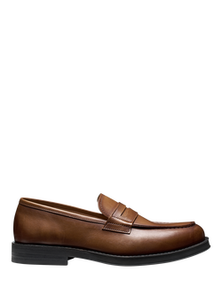 Geox Medos Leather Loafers, Light Brown