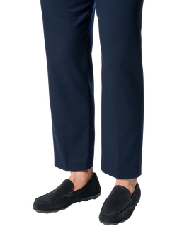 Geox Spherica EC16 Leather Moccasins - view 2, Navy