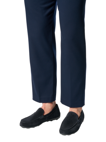 Geox Spherica EC16 Leather Moccasins - view 2, Navy