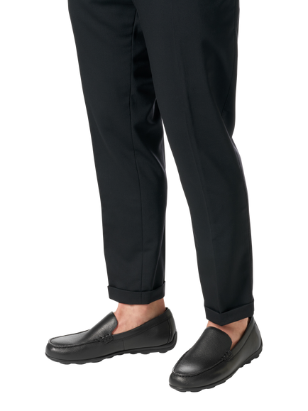 Geox Spherica EC16 Leather Moccasins - view 2, Black