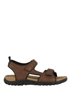 Geox Strada Double Strap Sandals, Brown