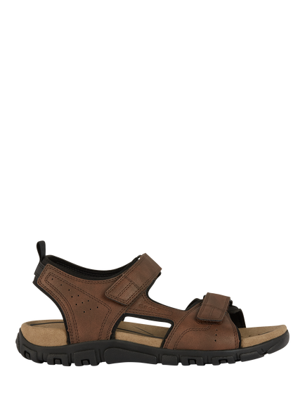 Geox Strada Double Strap Sandals, Brown