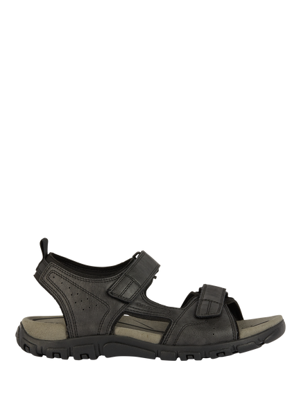 Geox Strada Double Strap Sandals, Black