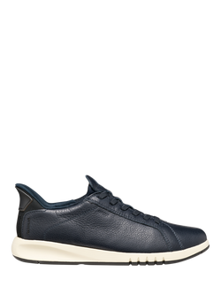 Geox Aerantis Plus Leather Slip In Trainers, Navy, Navy