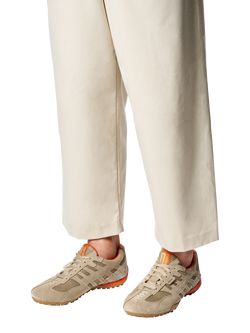 Geox Snake Original Suede Blend Lace Up Trainers - view 2, Sand