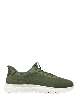 Geox Spherica PLUS Lace Up Trainers, Green, Green
