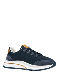 Geox Urbanglider Low Top Lace Up Trainers - view 2, Navy