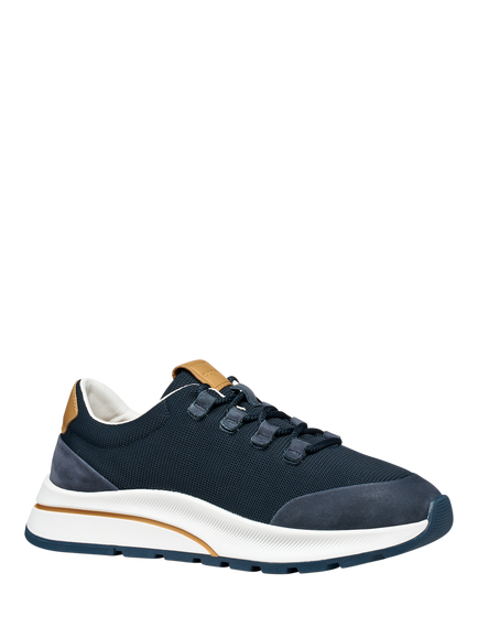 Geox Urbanglider Low Top Lace Up Trainers - view 2, Navy