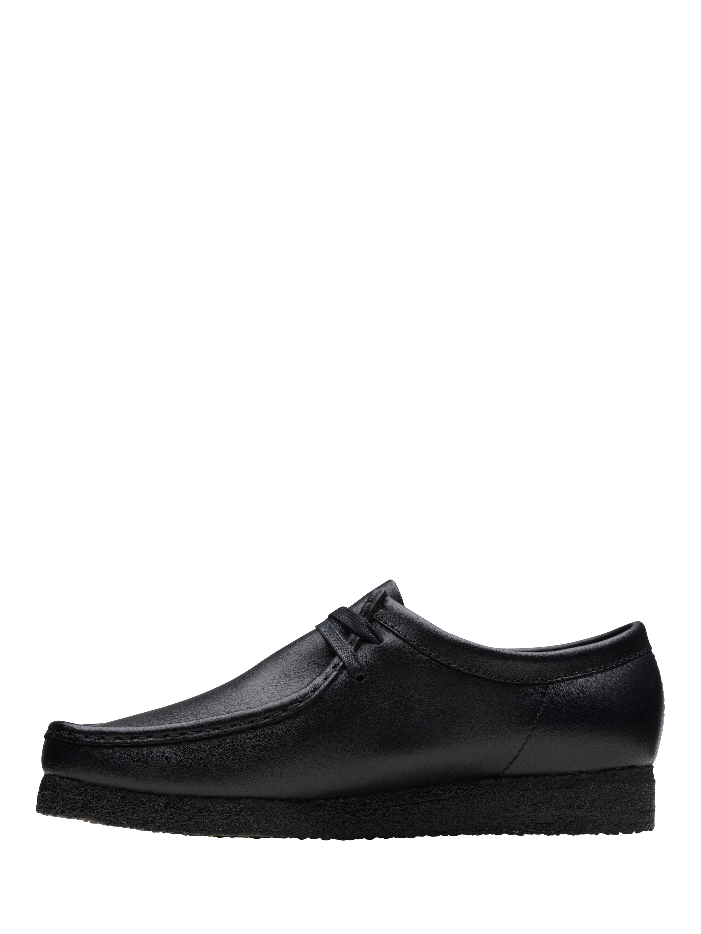 Clarks Originals Wallabee Leather Lace Up Moccasins, Black