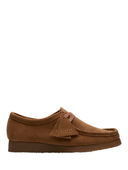 Clarks Originals Wallabee Suede Lace Up Moccasins, Cola, Cola