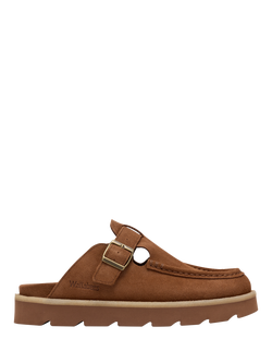 Clarks Meare Mocc Suede Mule Sandals, Cola