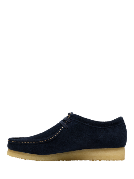 Clarks Originals Wallabee Suede Lace Up Moccasins, Navy - view 2, Navy
