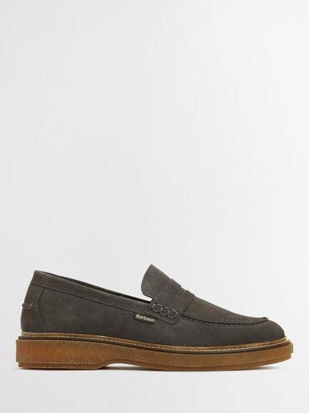 Barbour Blare Suede Loafers, Slate Grey, Slate Grey