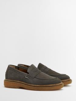 Barbour Blare Suede Loafers, Slate Grey - view 2, Slate Grey