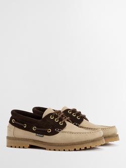 Barbour Re-Engineered Deck Boat Shoes, Sand/Brown - view 2, Sand/Brown
