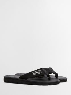 Barbour Harker Toe Post Sandals - view 2, Black