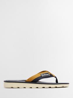 Barbour Harker Toe Post Sandals, Navy/Ochre