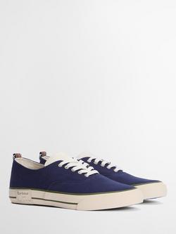 Paul Smith Loves Barbour Classic Canvas Plimsolls, Dark Navy - view 2, Dark Navy