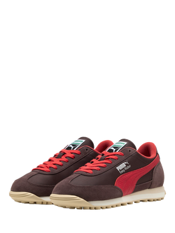PUMA Easy Rider Vintage Trainers, Chocolate/Red - view 2, Chocolate/Red