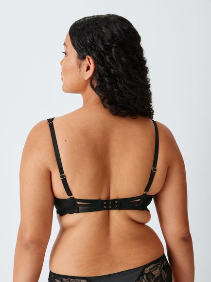 John Lewis Paloma Non Padded Bra, Black - view 2, Black