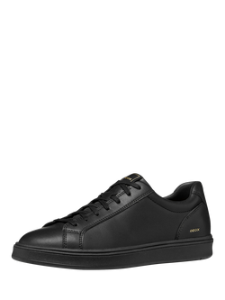 Geox Spherica Actif X4 Leather Blend Lace Up Trainers - view 2, Black