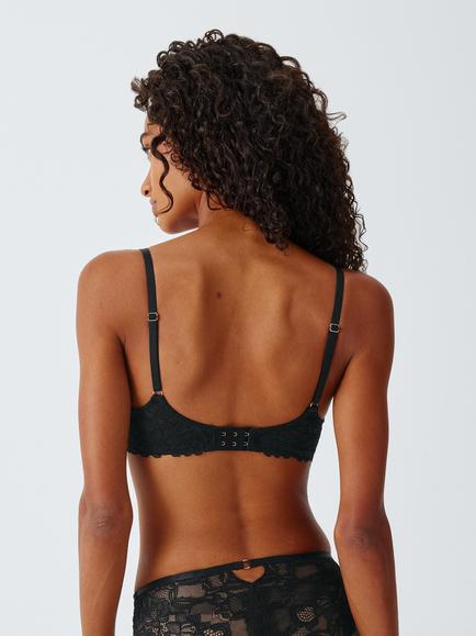 John Lewis Rosalind Padded Plunge Bra, Black - view 2, Black