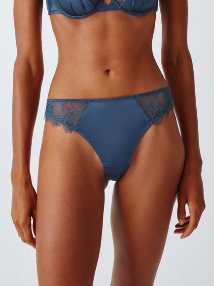 John Lewis Riley Brazilian Knickers, Petrol, Petrol
