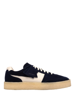 Clarks Originals Tor 80 Suede Lace Up Trainers, Navy/Multi, Navy/Multi
