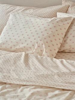 Piglet in Bed Martha Washed Cotton Bedding, Dusty Pink