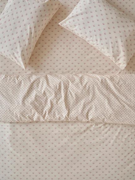 Piglet in Bed Martha Washed Cotton Bedding, Dusty Pink