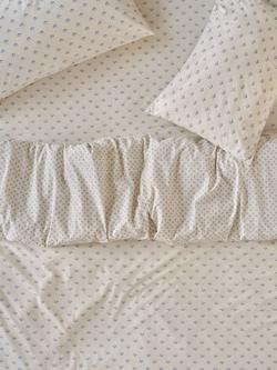 Piglet in Bed Martha Washed Cotton Bedding, Cove Blue/Cream