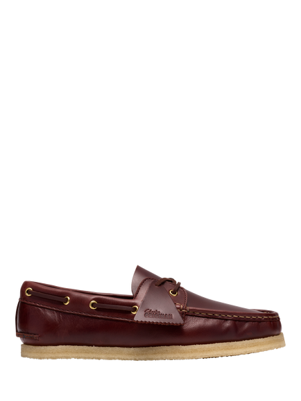 Clarks Originals Godney Boat Leather Moccasins, Brown, Brown