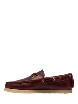 Clarks Originals Godney Boat Leather Moccasins, Brown - view 2, Brown