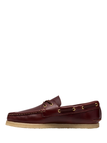 Clarks Originals Godney Boat Leather Moccasins, Brown - view 2, Brown
