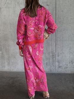 Never Fully Dressed Dorris Paisley Maxi Skirt, Pink/Multi - view 2, Pink/Multi