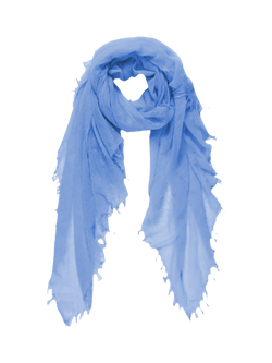 Pure Collection Ultra Fine Pure Cashmere Scarf, Cornflower