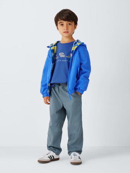 John Lewis Kids' Space T-Shirt, Dazzling Blue - view 2, Dazzling Blue