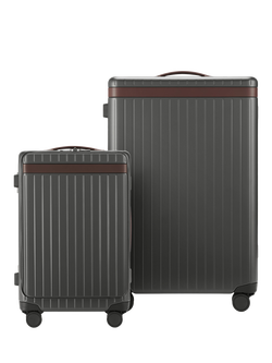 Carl Friedrik The Luggage Suitcase Set, Grey/Chocolate