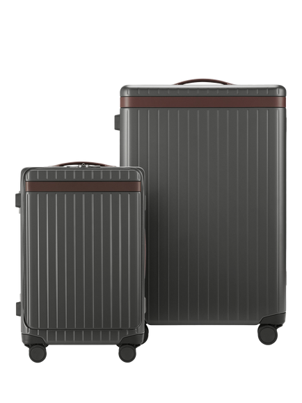 Carl Friedrik The Luggage Suitcase Set, Grey/Chocolate